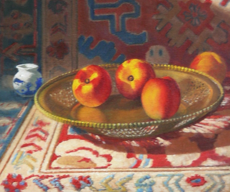 Persian rug with peaches